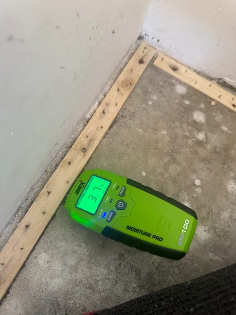 Moisture inspection during restoration