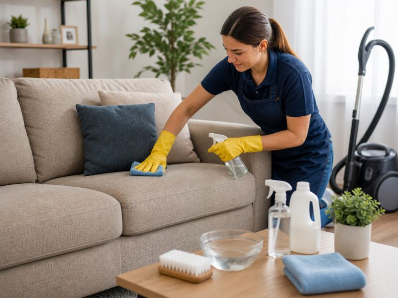How to Clean a Fabric Couch Properly (Step-by-Step)