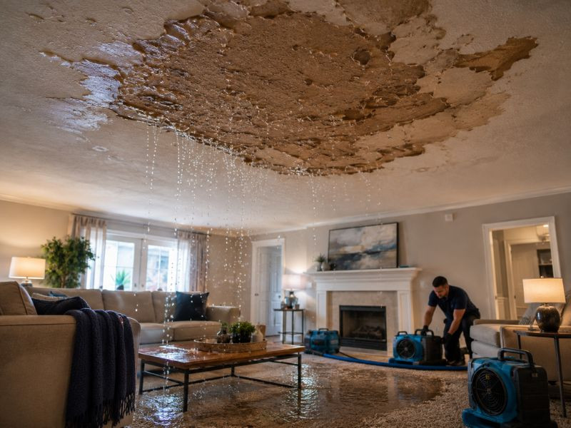 Ceiling Leak Water Damage: How to Protect Your Carpets and Furniture